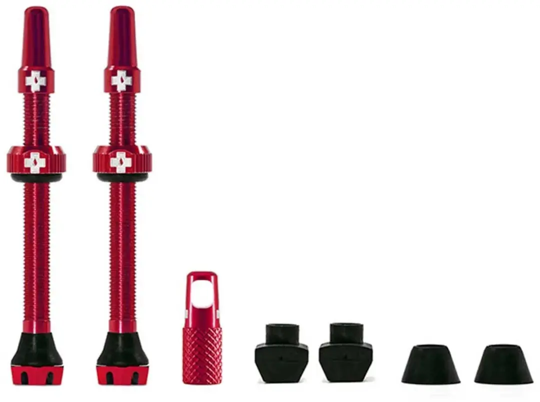 Muc-Off Tubeless Valve Kit V2 - 2x Presta Ventielen 44mm Rood - afbeelding 3 van 3