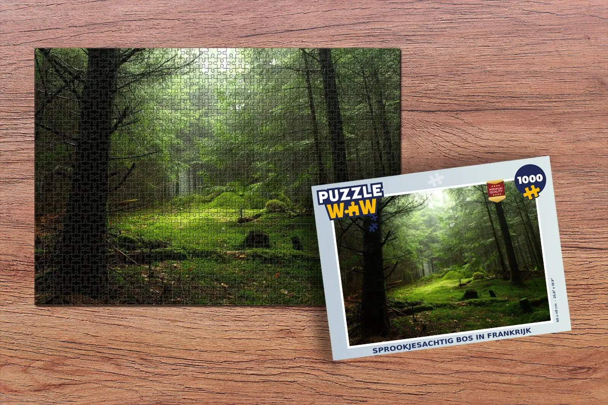 PuzzleWow Frankrijk Legpuzzel 1000 Stuks - Multicolor