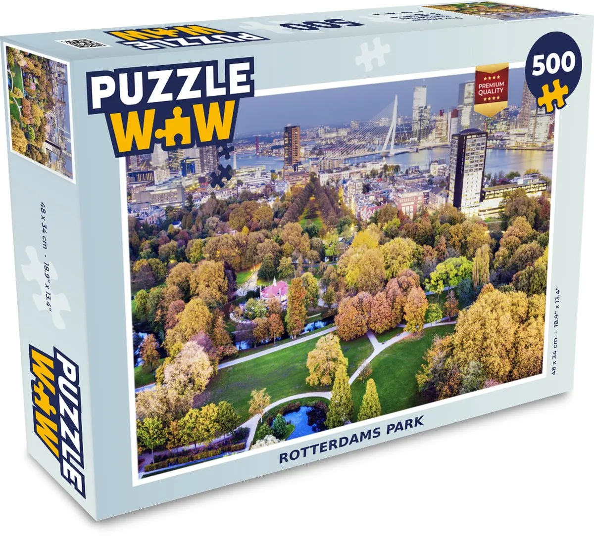 PuzzleWow Rotterdam Park Architectuur Legpuzzel 500 Stuks