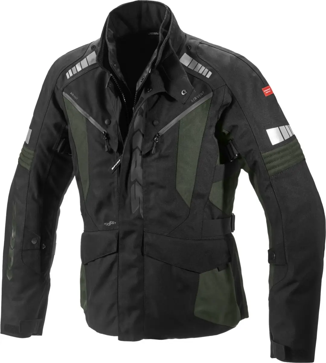 Spidi Outlander H2Out Jas - Donker Groen/Zwart - Maat 2XL - afbeelding 5 van 6