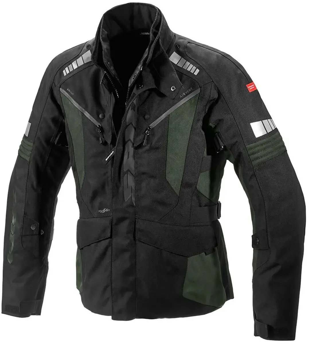 Spidi Outlander H2Out Jas - Donker Groen/Zwart - Maat 2XL - afbeelding 6 van 6