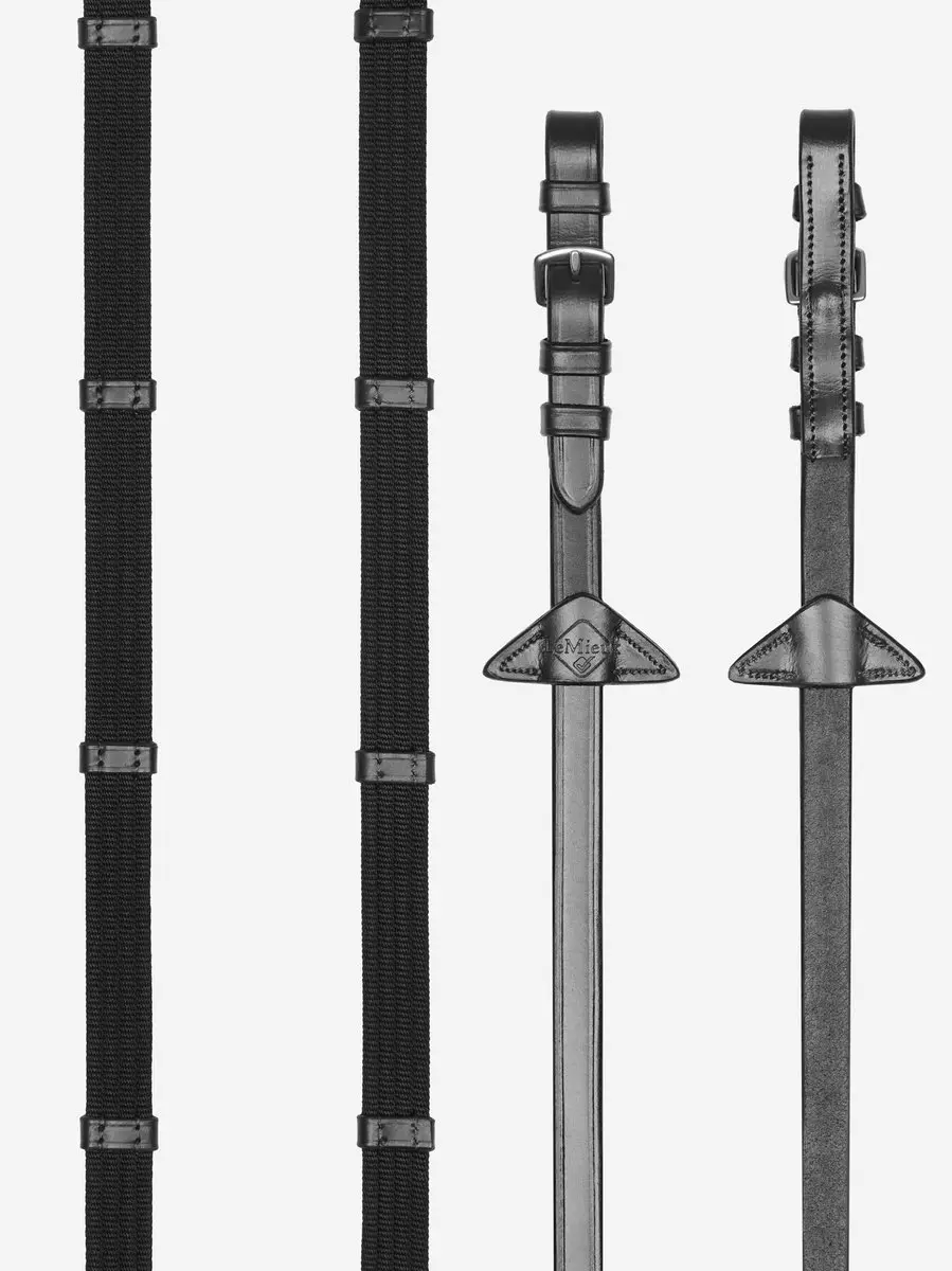 Lemieux Geweven Teugels Continental Full - Zwart/Zilver - afbeelding 3 van 3