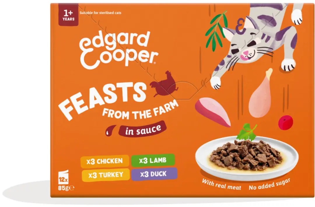 Edgard & Cooper Kat Adult Saus Pouch Farm MP