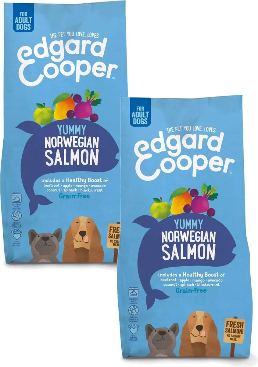Edgard & Cooper Yummy Norwegian Salmon Adult Zalm&Rode Biet&Appel