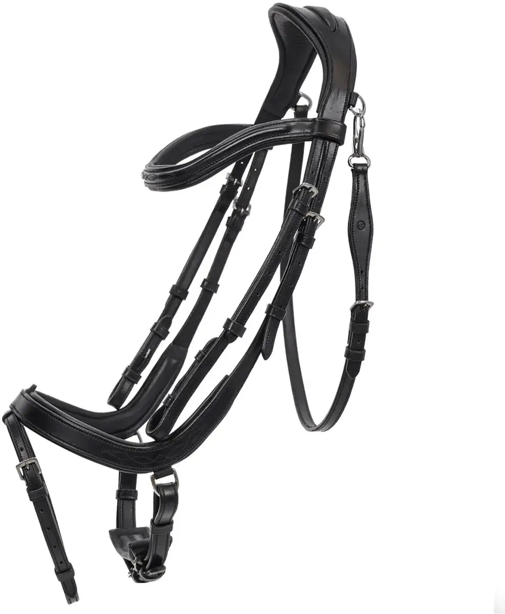 QHP Salerno Hoofdstel - Pony - Zwart - afbeelding 6 van 6