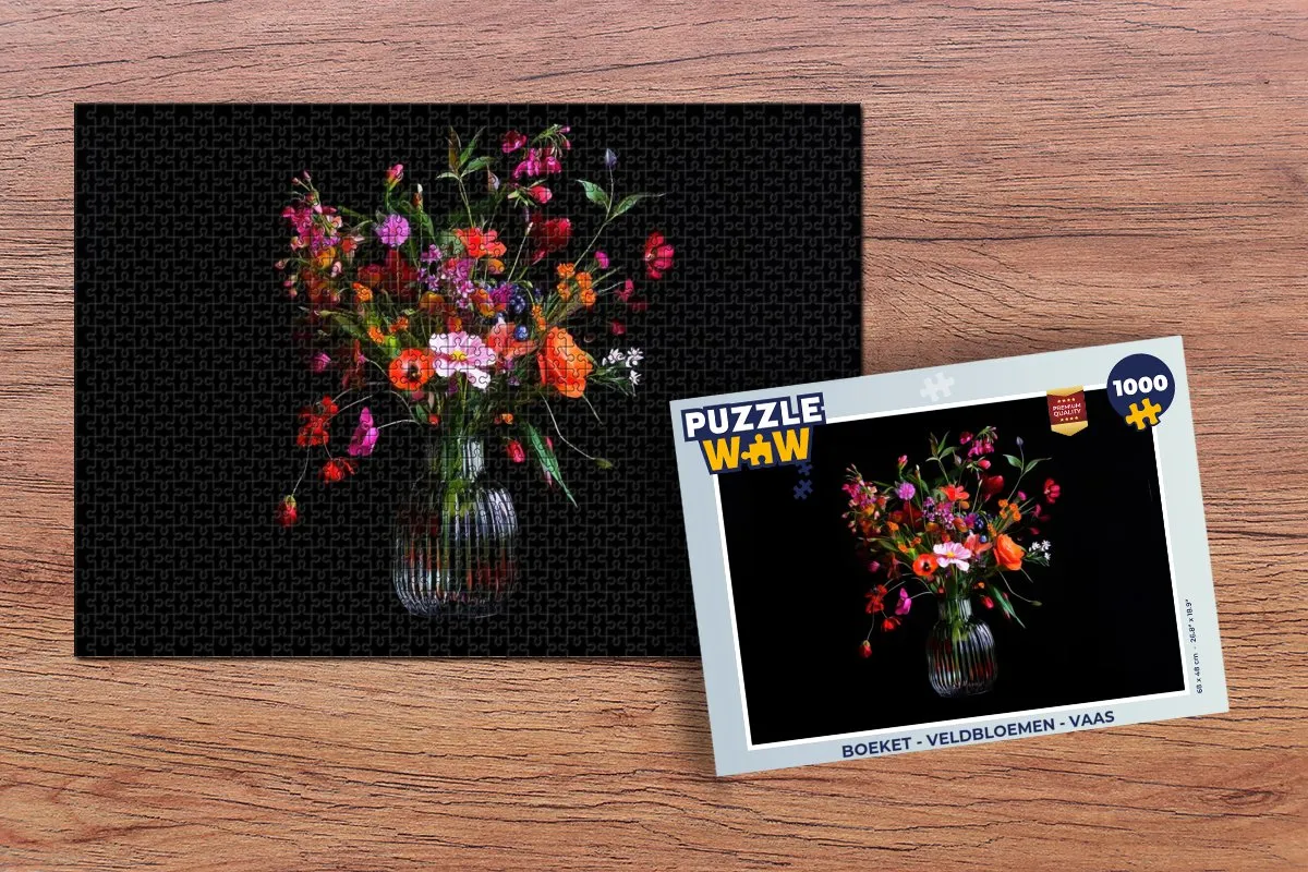 PuzzleWow Veldbloemen Legpuzzel 1000 Stuks - MPN 8721179510443