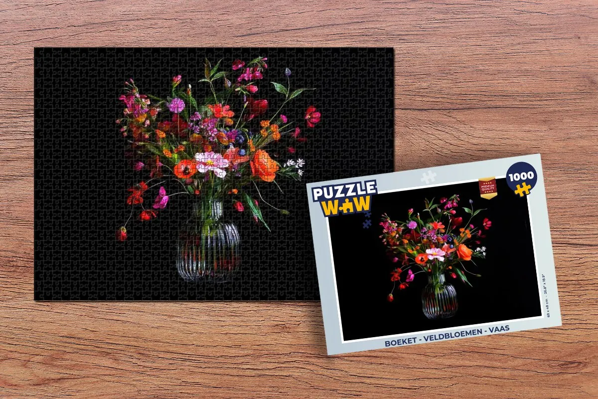 PuzzleWow Veldbloemen Legpuzzel 1000 Stuks - MPN 8721179510443