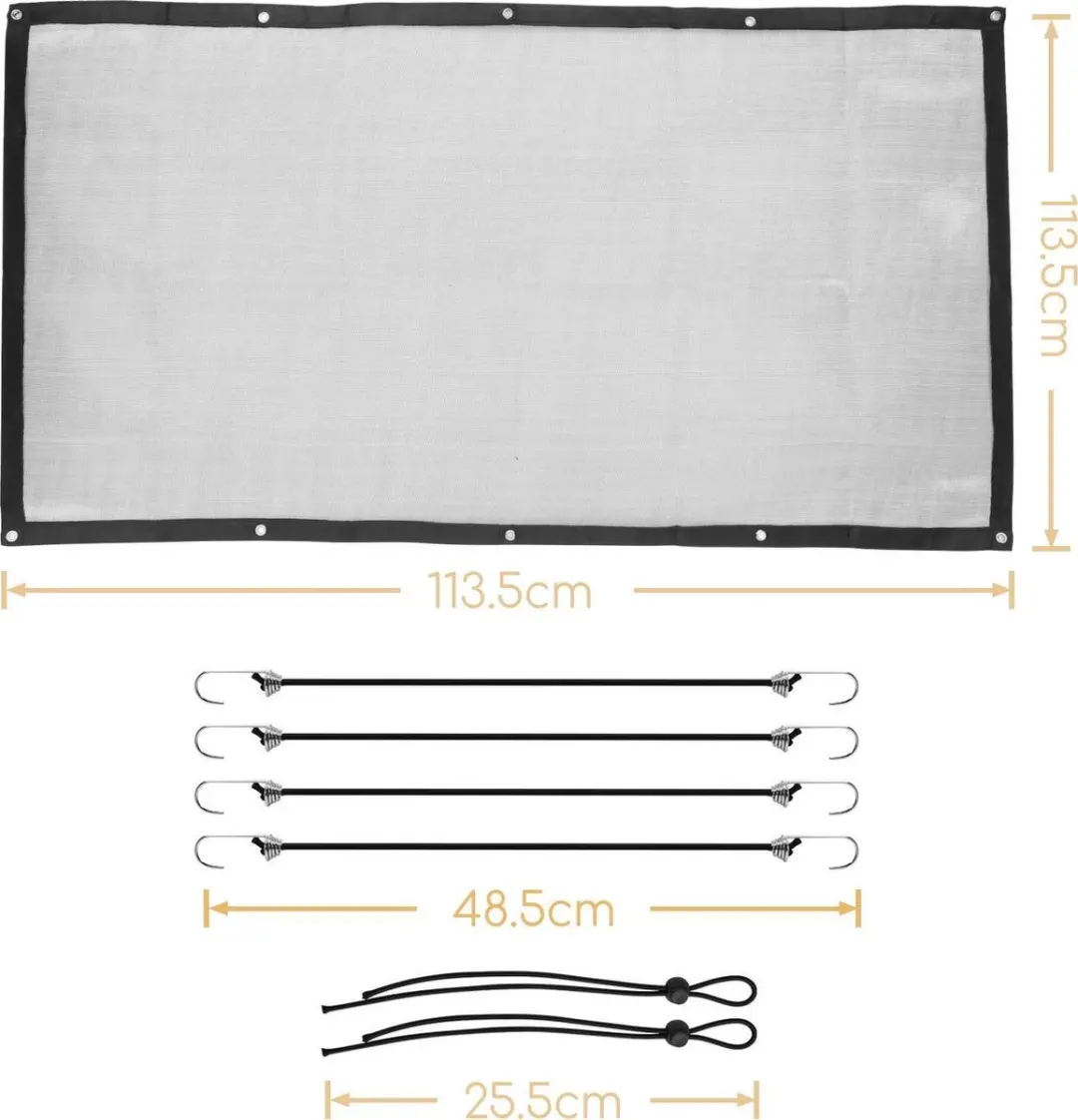 Nobleza Hondennet Auto 41UQE - 115x62cm - Zwart
