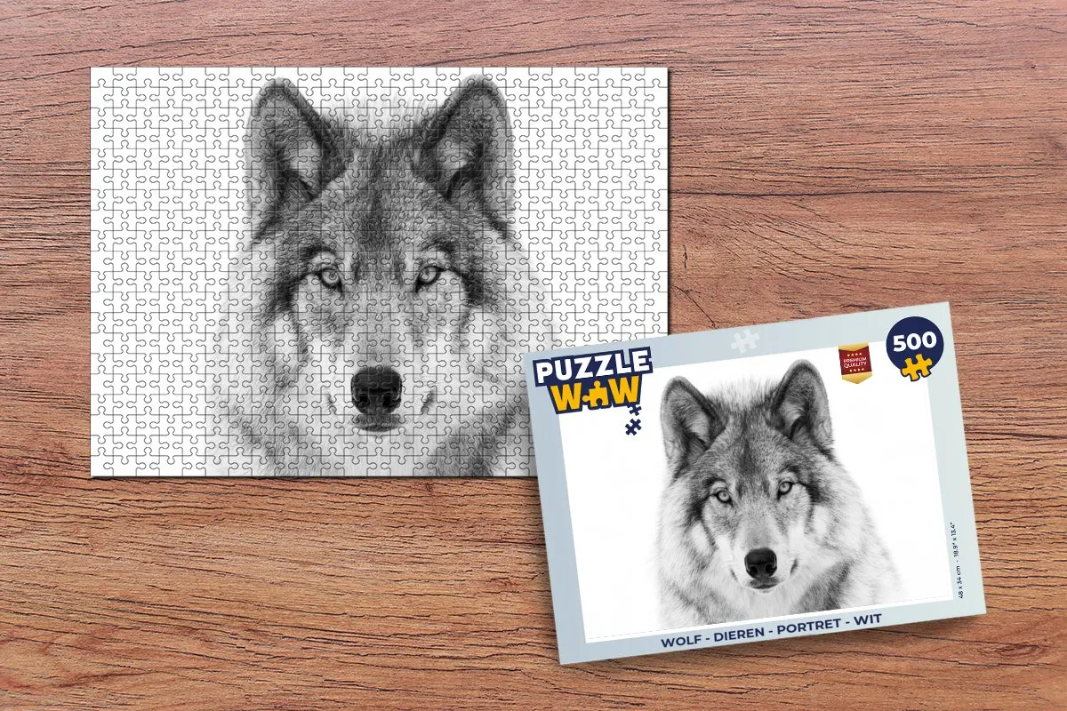 PuzzleWow Dieren Portret Puzzel 500 Stuks - Multicolor