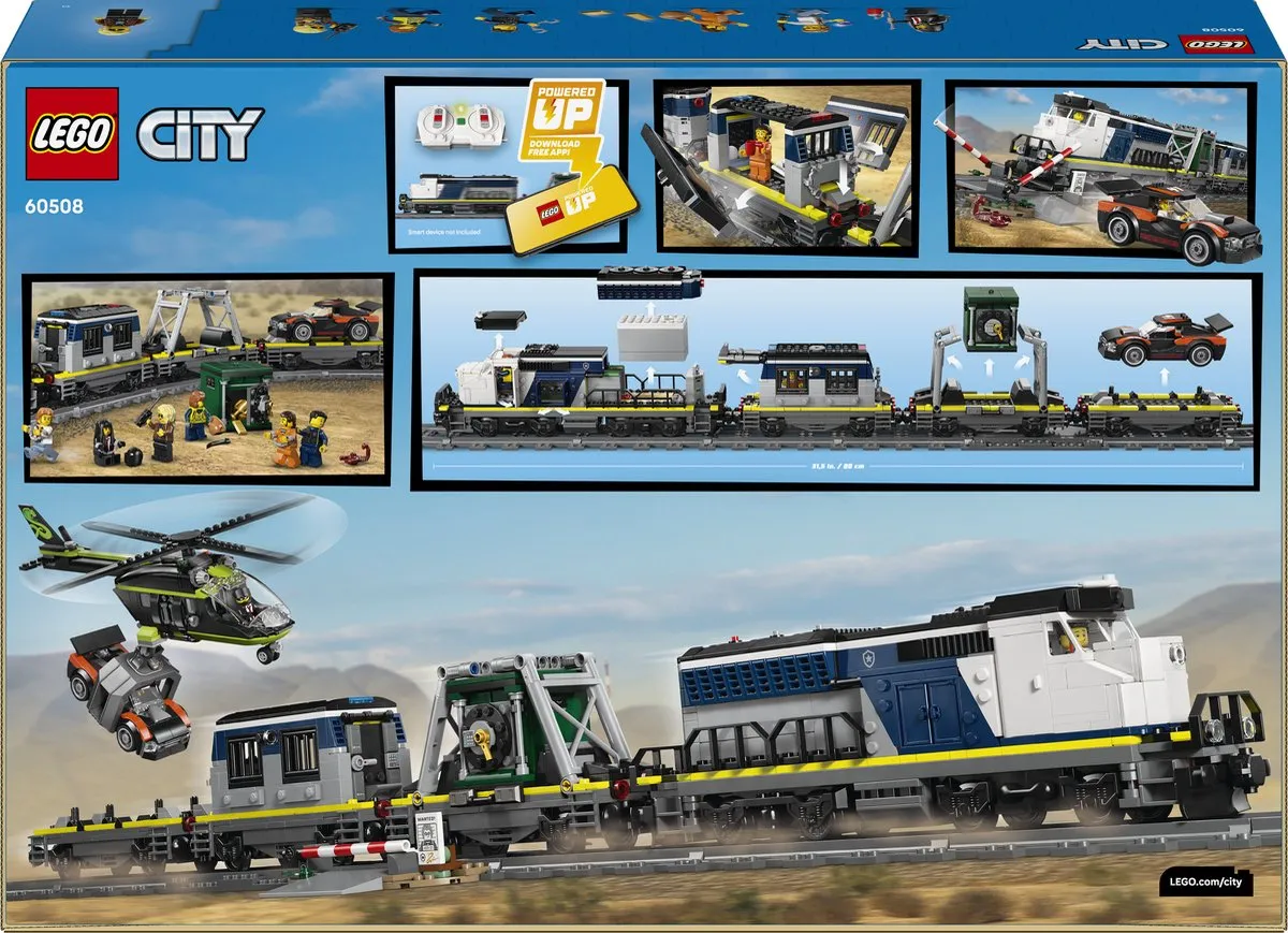 LEGO City Overval op Politietrein 60508 - 1313 Stukken