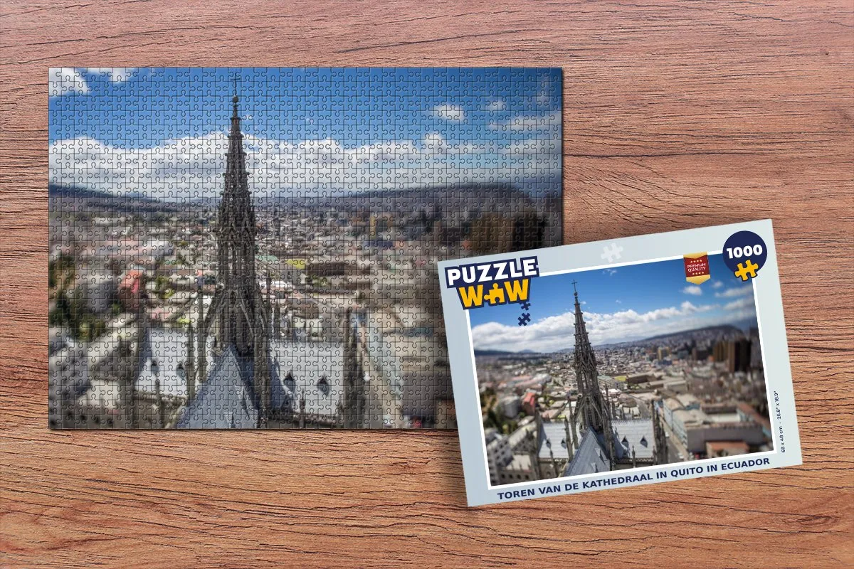 PuzzleWow Legpuzzel Toren van Quito 1000 Stuks - Multicolor