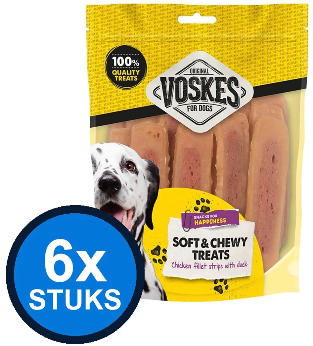 6x Voskes Kipfilet Strips met Eend