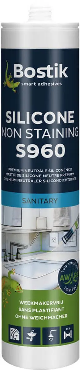 Bostik S960 Silicone Non Staining 310ml Grijs