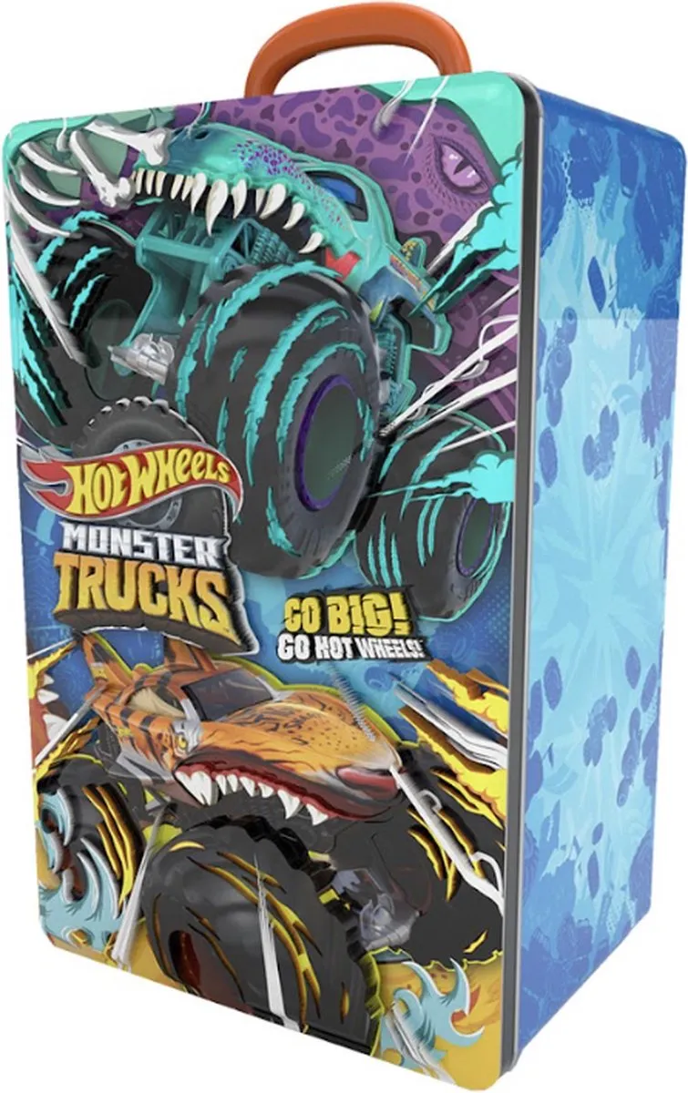 Hot Wheels Metal 6-Monster Truck Storagecase