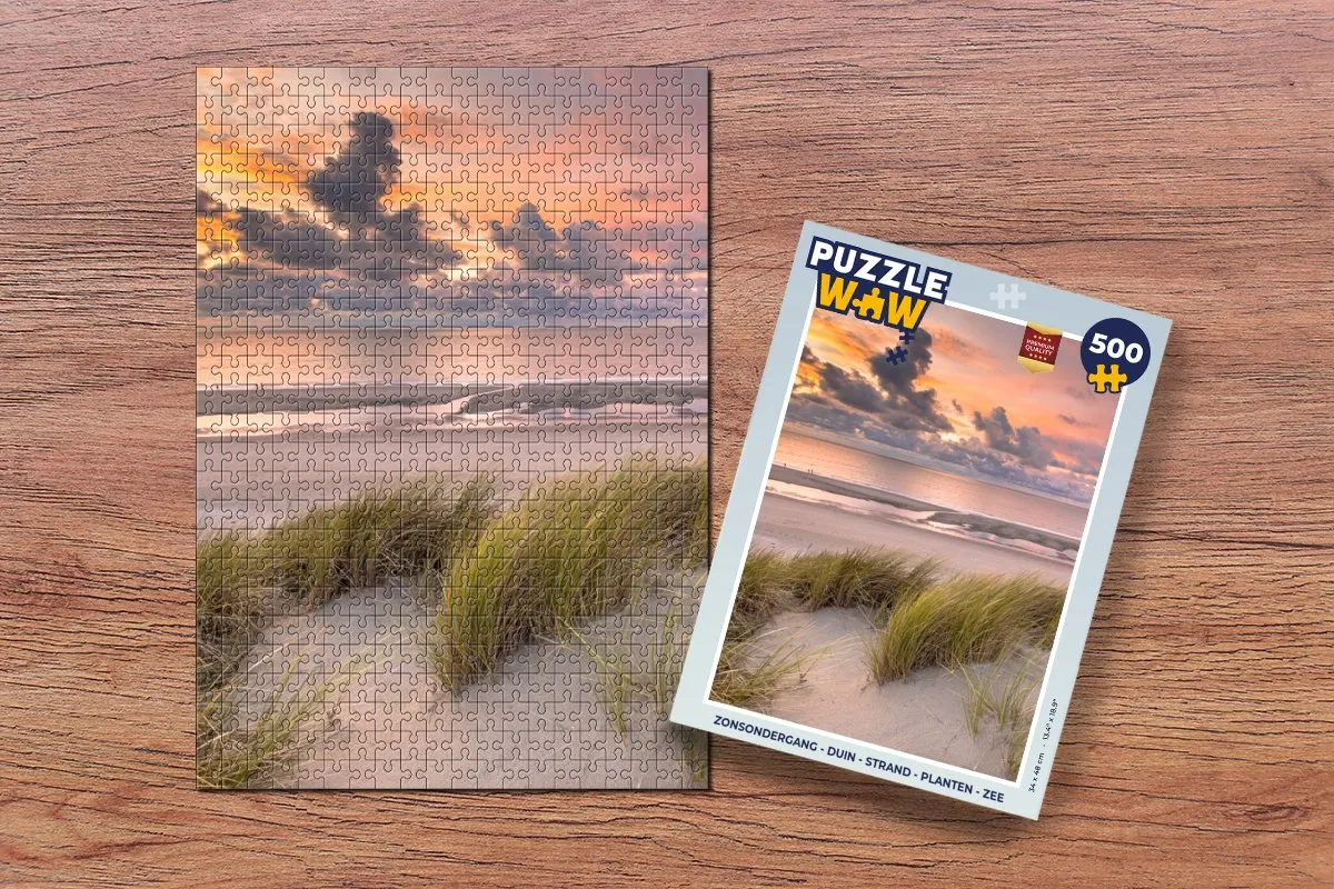 PuzzleWow Zonsondergang Legpuzzel 500 Stuks - Multicolor