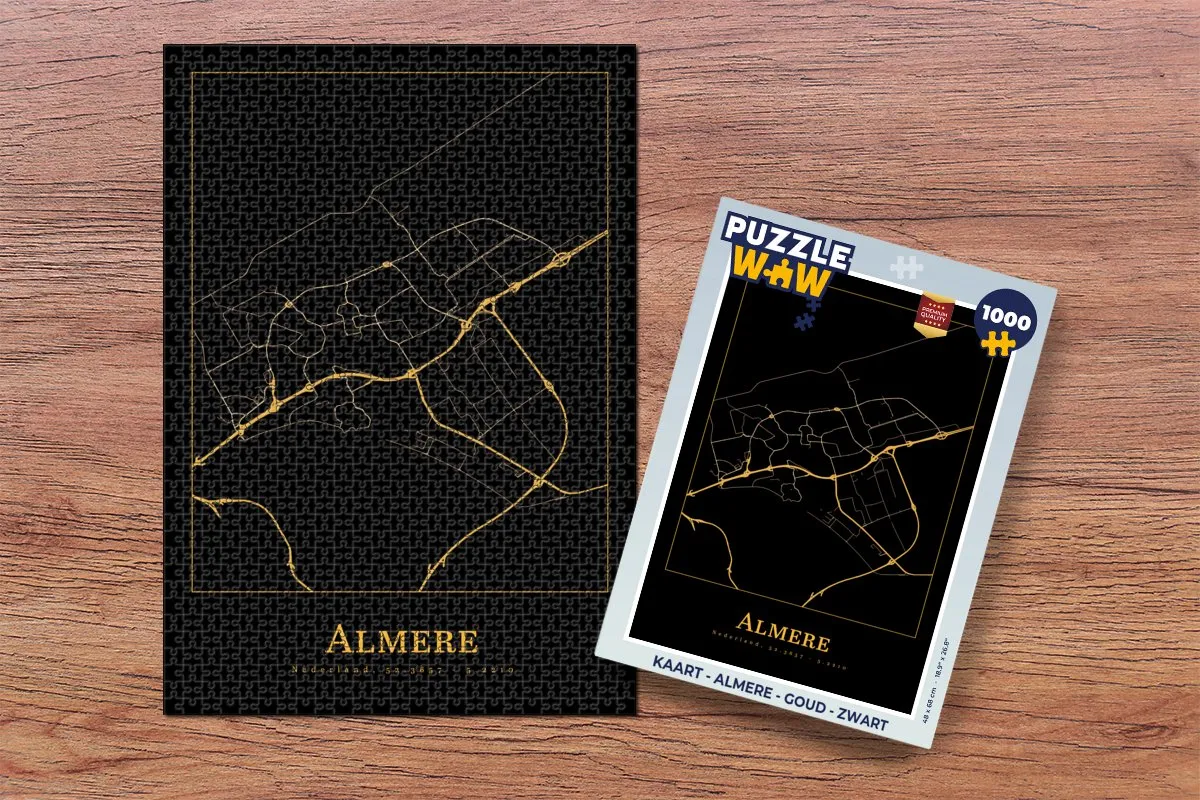 PuzzleWow Almere Legpuzzel 1000 Stuks - Multicolor