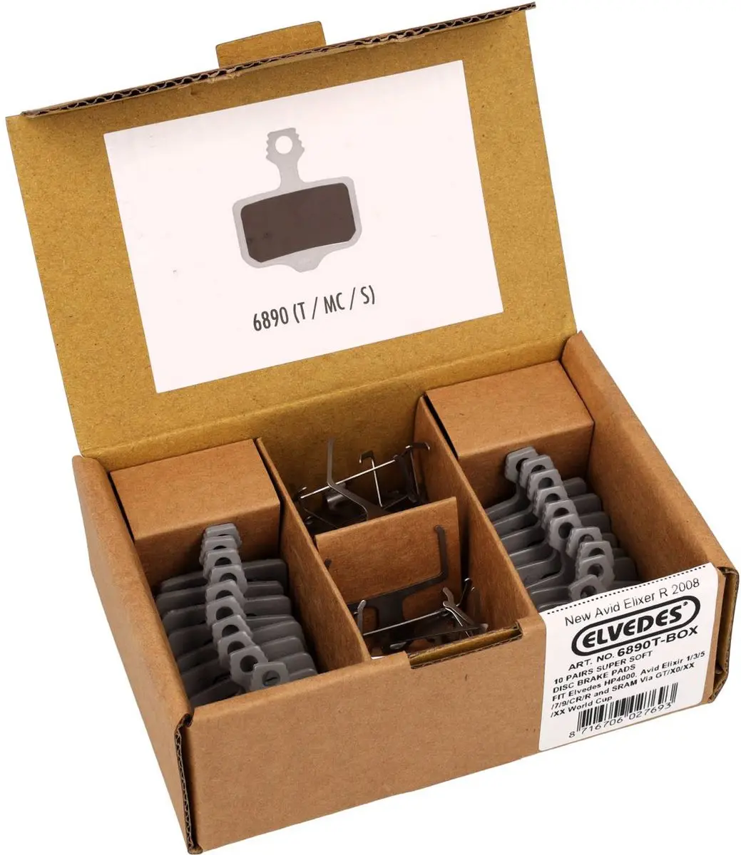 Elvedes Schijfremblok 6890T - Grijs - 10 Sets - afbeelding 3 van 3