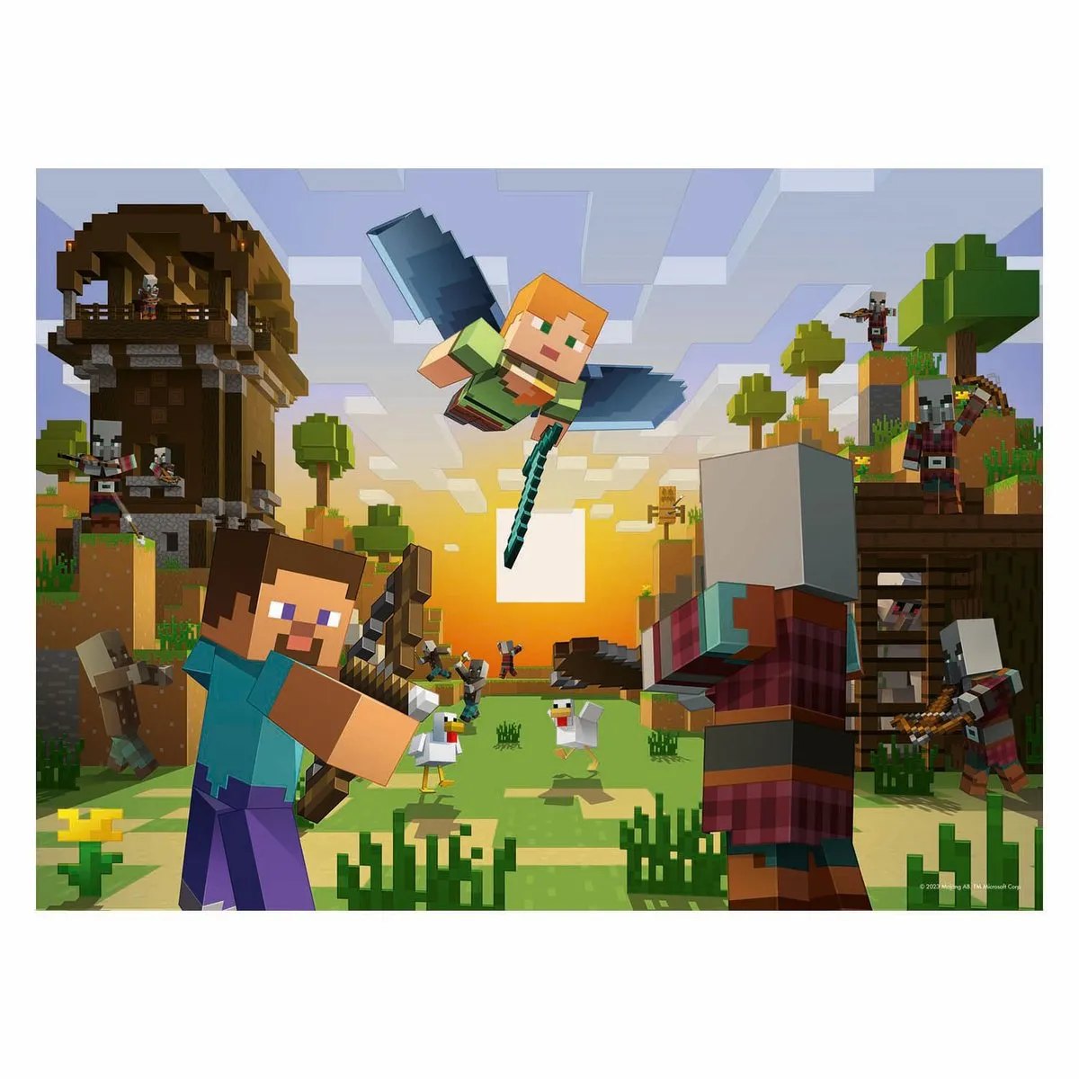 Ravensburger Minecraft XXL Legpuzzel 150 Stuks - Multicolor