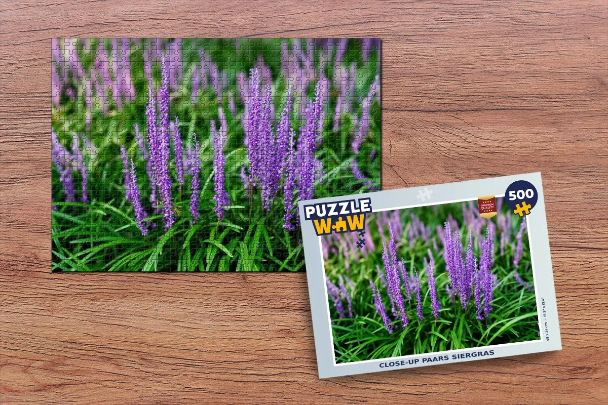 PuzzleWow Close-up Siergras Legpuzzel 500 Stuks - Multicolor