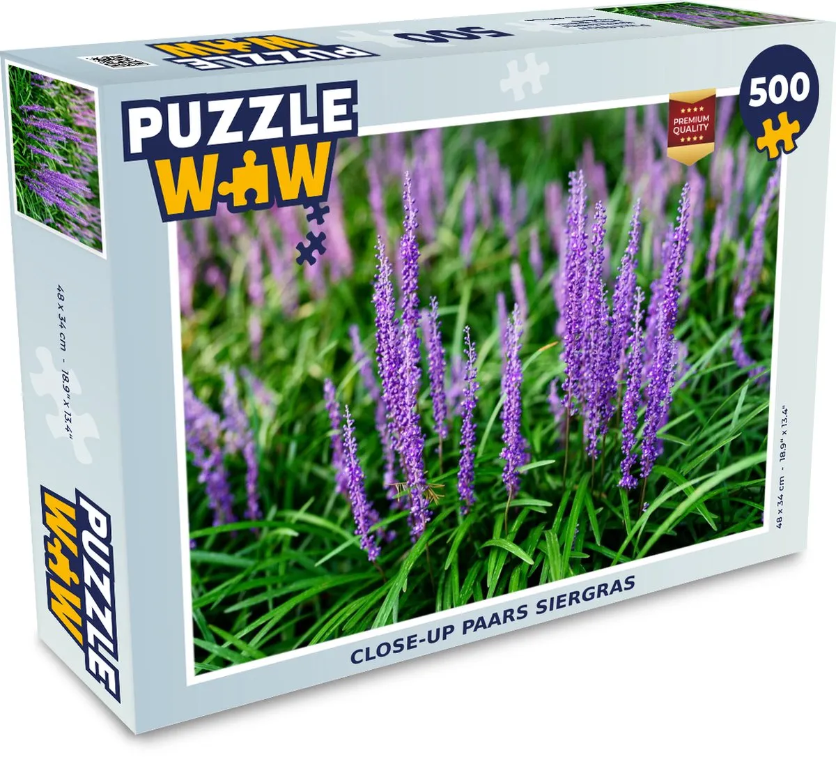 PuzzleWow Close-up Siergras Legpuzzel 500 Stuks