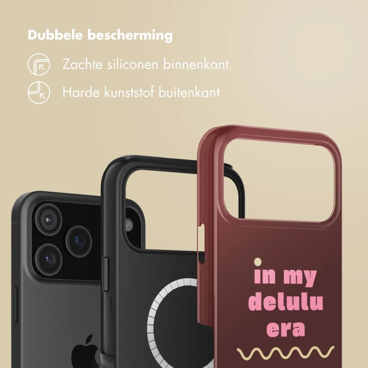 Selencia Hoesje iPhone 17 Pro Max - MagSafe - Delulu