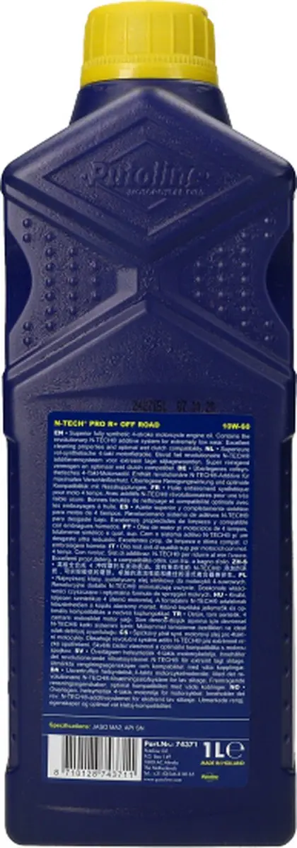 Putoline N-Tech Pro R+ Off Road 10W60 4T Motorolie 1L - afbeelding 2 van 3