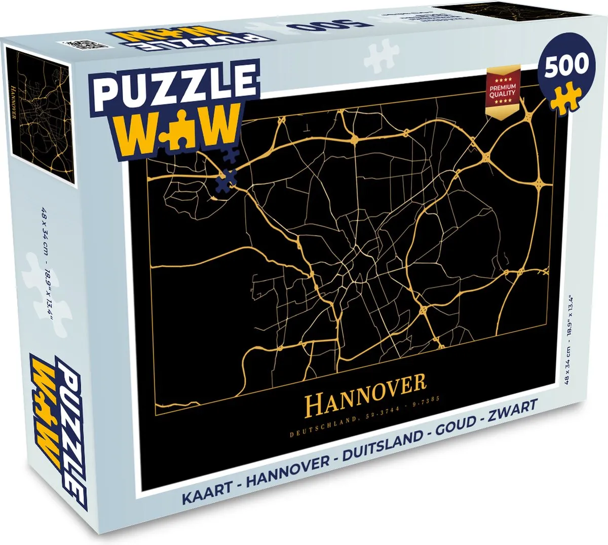 PuzzleWow Hannover Legpuzzel 500 Stuks - Multicolor