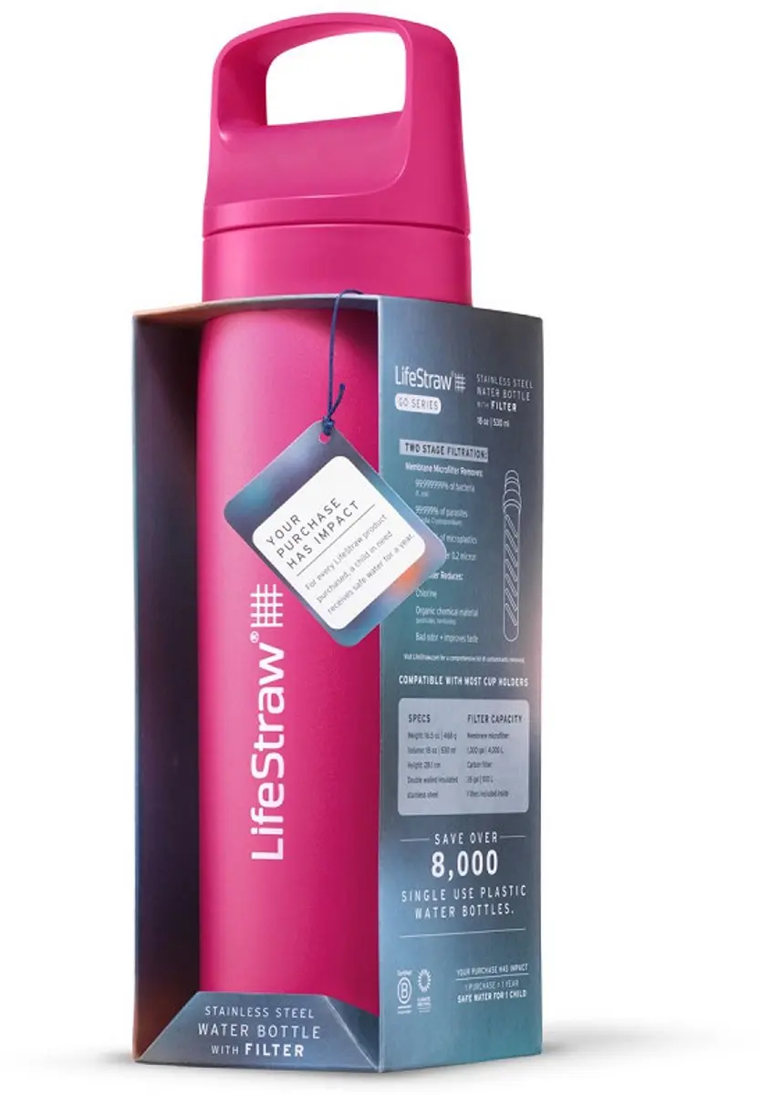 LifeStraw Go 2.0 Waterfilterfles 1L - Groen - afbeelding 5 van 6