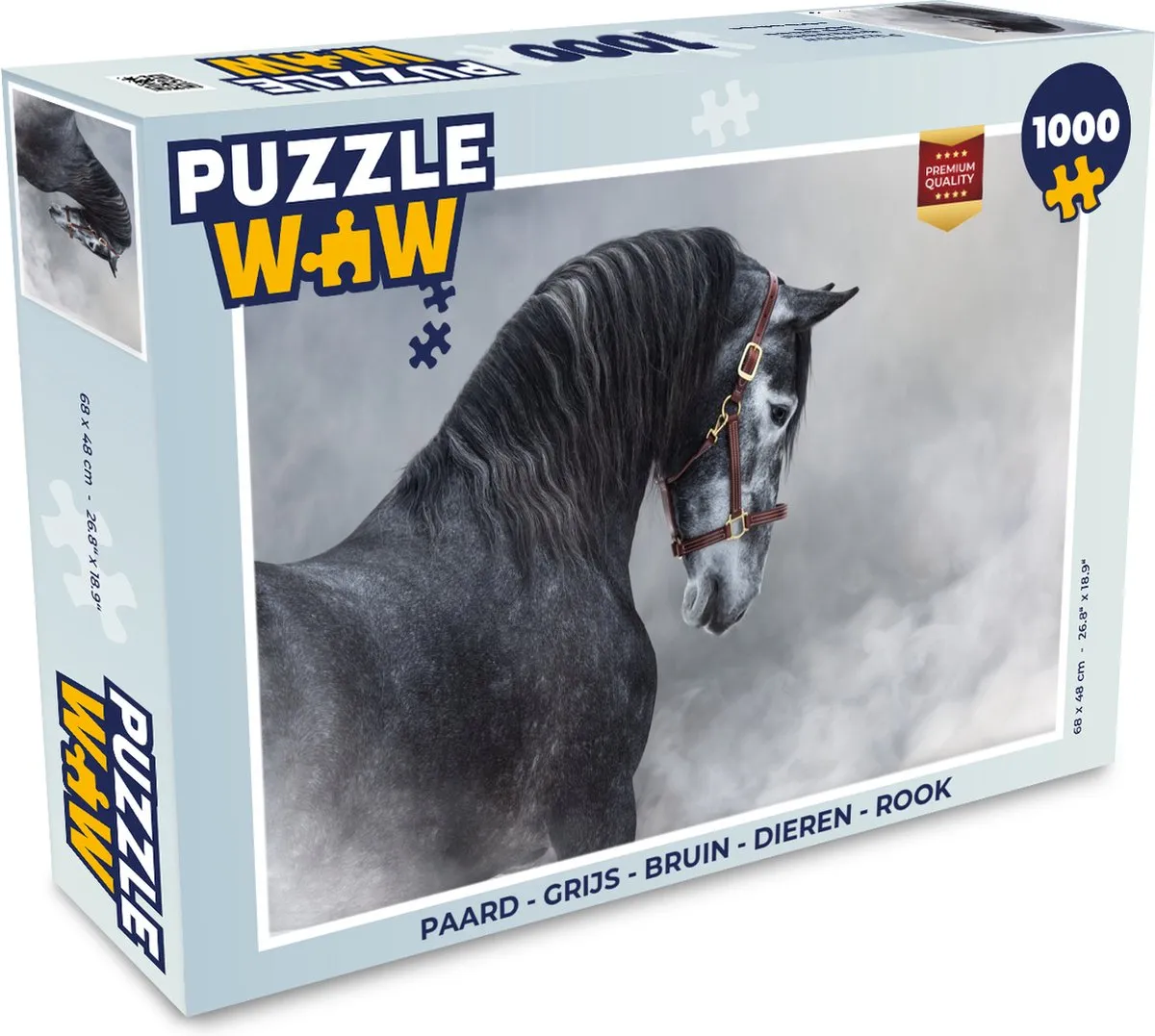 PuzzleWow Paard Legpuzzel 1000 Stuks - Multicolor