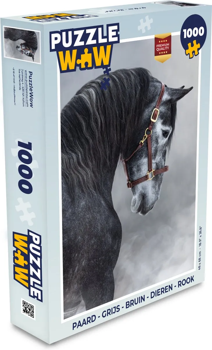 PuzzleWow Paard Legpuzzel 1000 Stuks - Multicolor