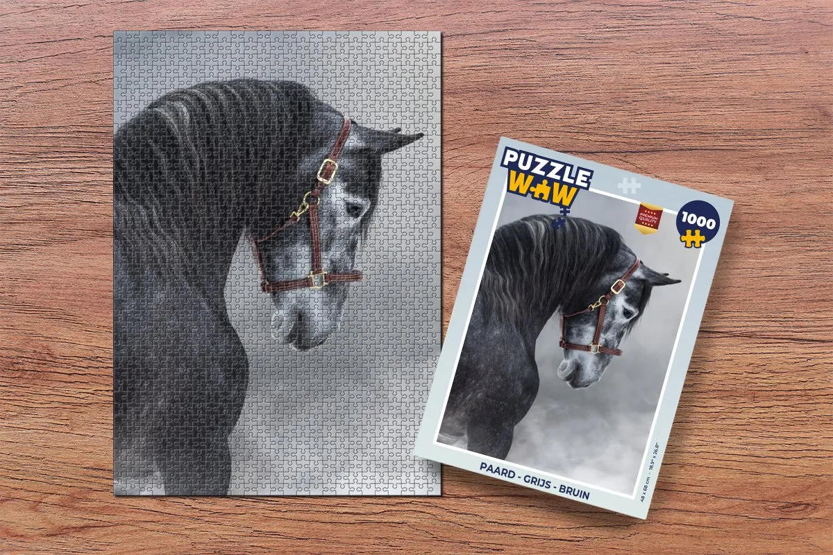 PuzzleWow Paard Legpuzzel 1000 Stuks - Multicolor