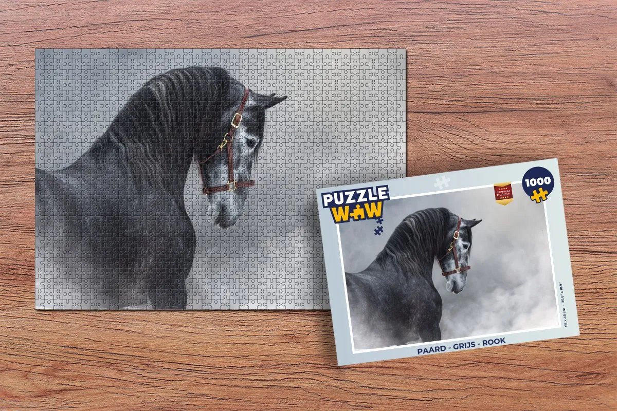 PuzzleWow Paard Legpuzzel 1000 Stuks - Multicolor