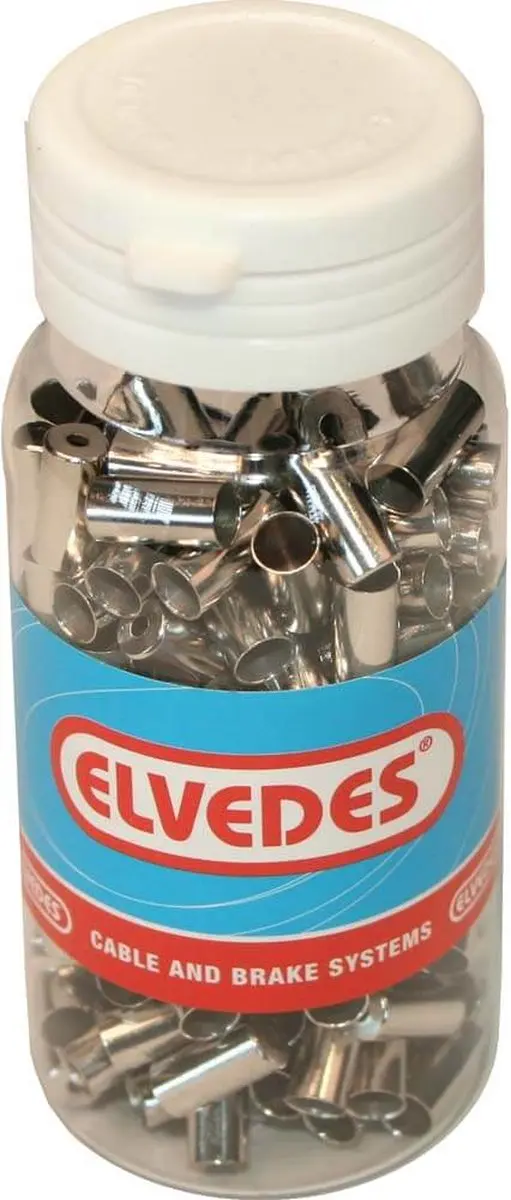 Elvedes Aluminium Antirafeldopjes 1,6mm - 500 Stuks - Zilver