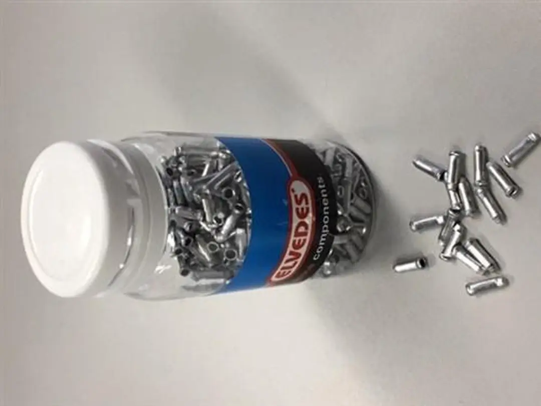 Elvedes Aluminium Antirafeldopjes 1,6mm - 500 Stuks - Zilver