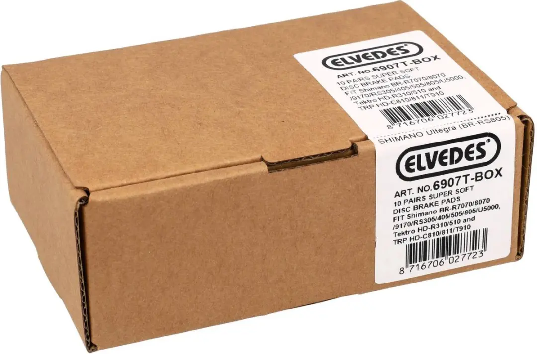 Elvedes Schijfremblok 6907T - 10 Paar - Grijs - afbeelding 3 van 3