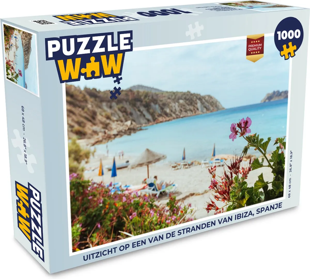 PuzzleWow Ibiza Strand Legpuzzel 1000 Stuks