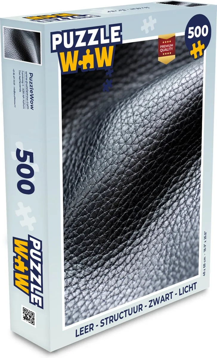 PuzzleWow Leer Structuur Puzzel 500 Stuks