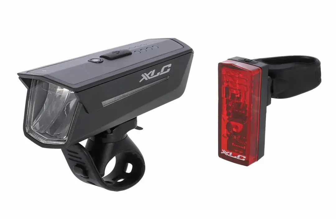 XLC Proxima Pro Plus CL-S25+ Fietsverlichtingset - 80 Lux - Zwart