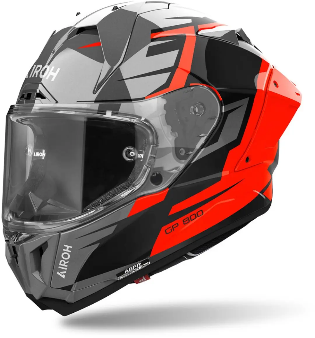Airoh GP 800 Master Carbon Zwart Grijs Oranje Integraalhelm