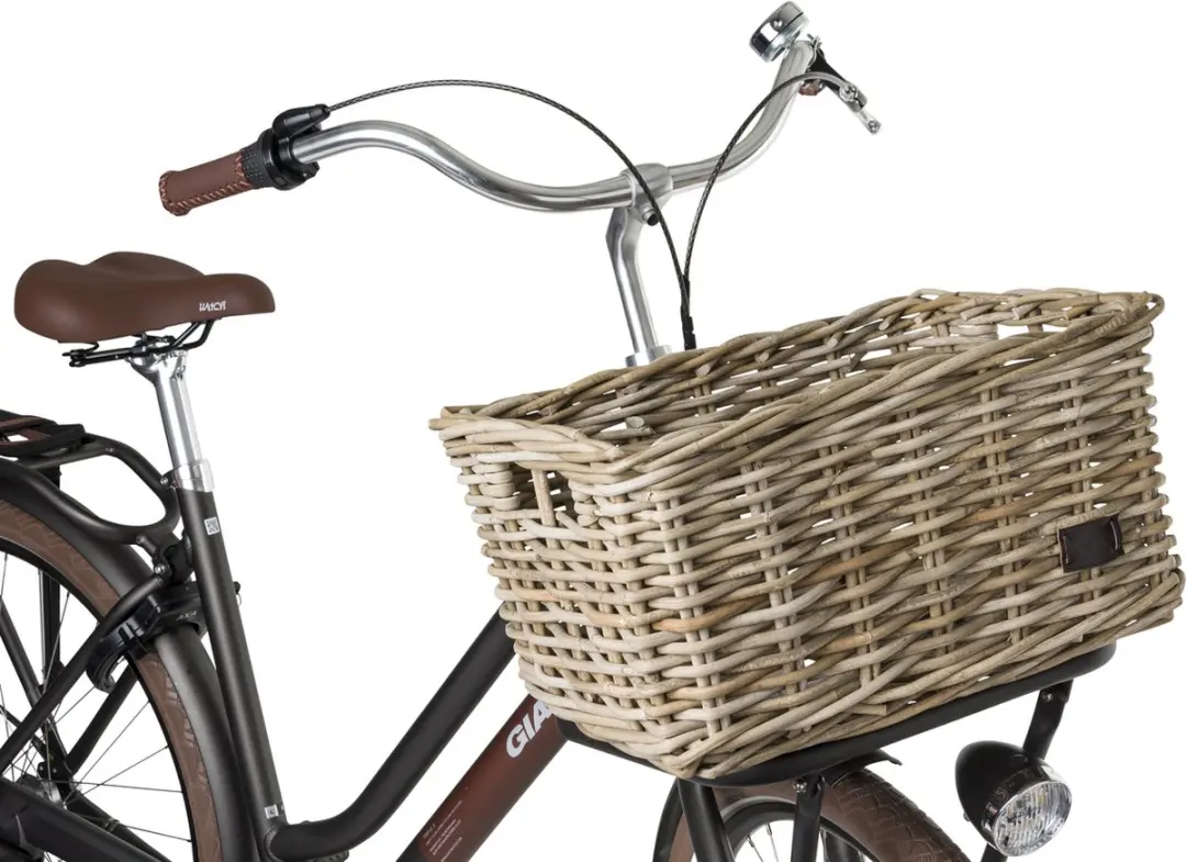 FastRider Zeno Rotan Fietsmand - 26L - Naturel - afbeelding 4 van 4
