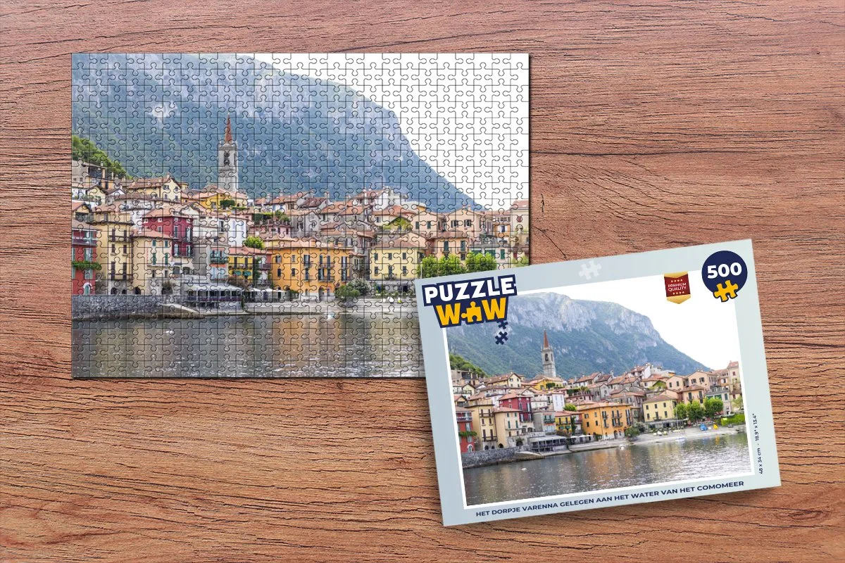 PuzzleWow Varenna Legpuzzel 500 Stuks - Multicolor
