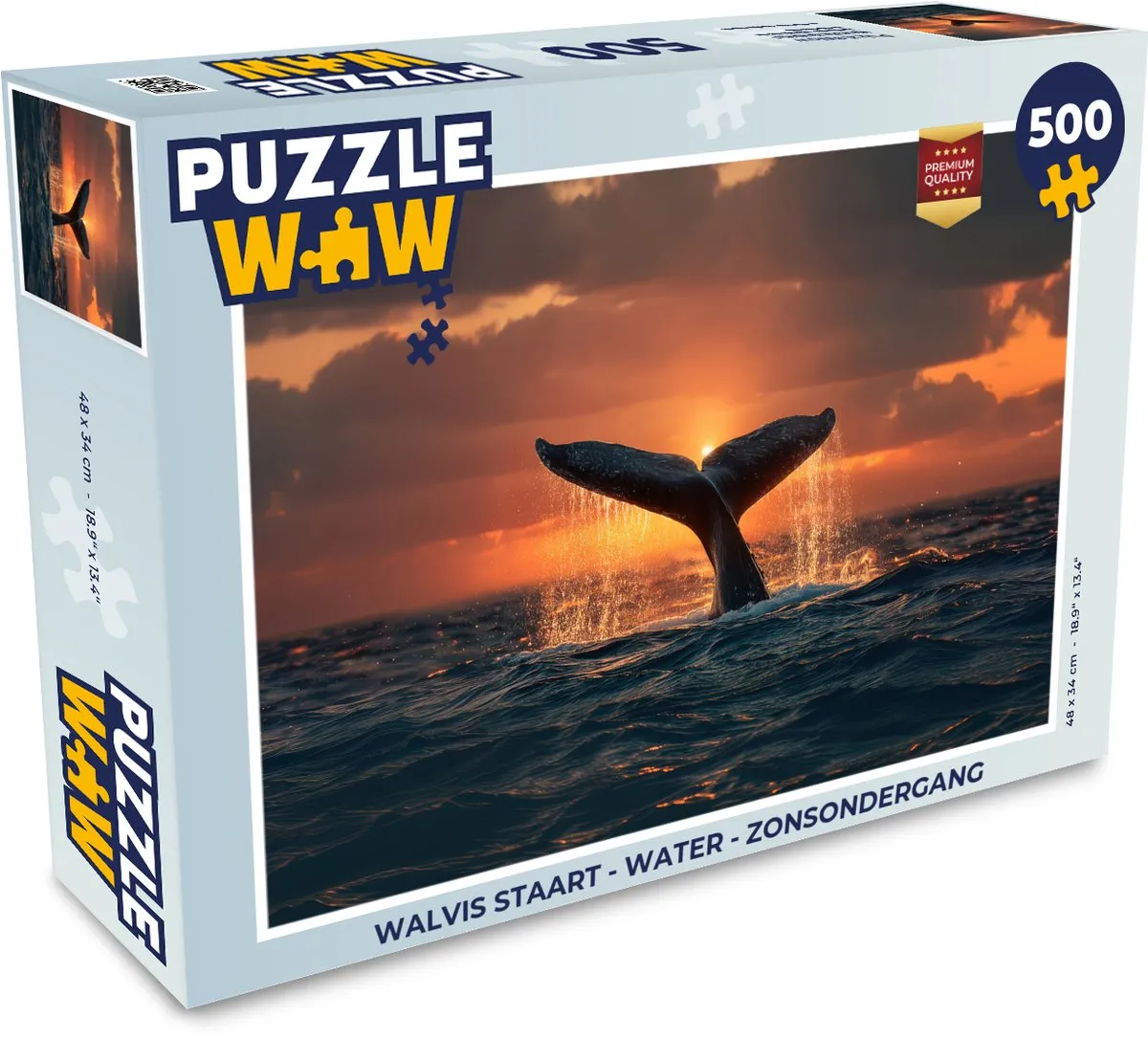 PuzzleWow Walvis Staart Puzzle 500 Stuks