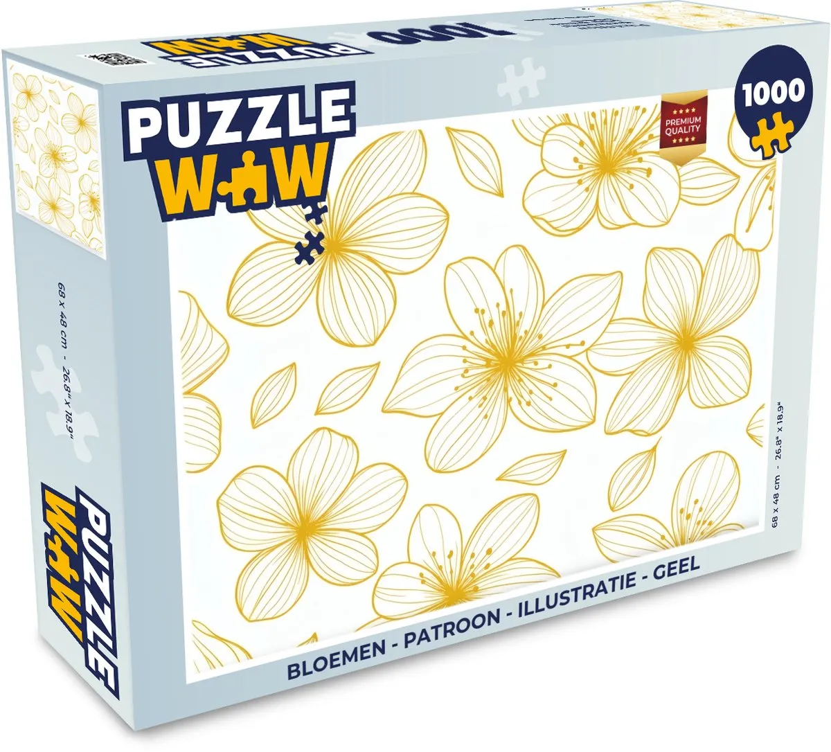 PuzzleWow Bloemen Legpuzzel 1000 Stuks