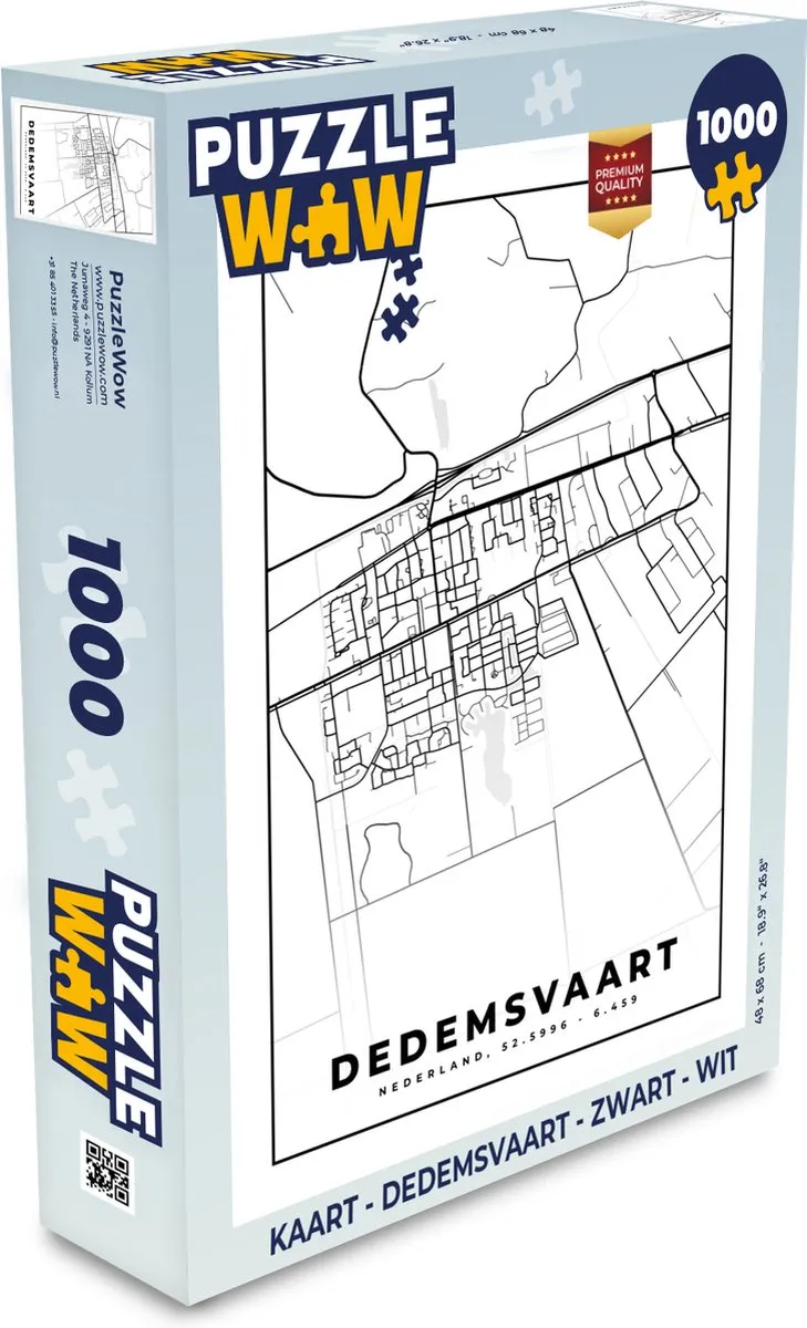 PuzzleWow Dedemsvaart Legpuzzel 1000 Stuks