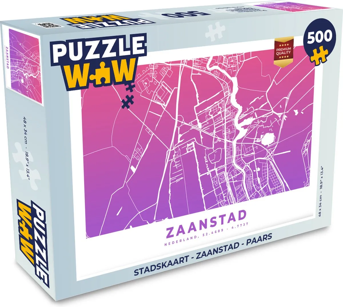 PuzzleWow Zaanstad Legpuzzel 500 Stuks