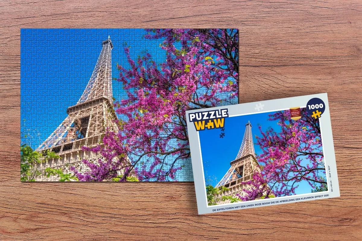 PuzzleWow Legpuzzel De Eiffeltoren 1000 Stuks - Multicolor