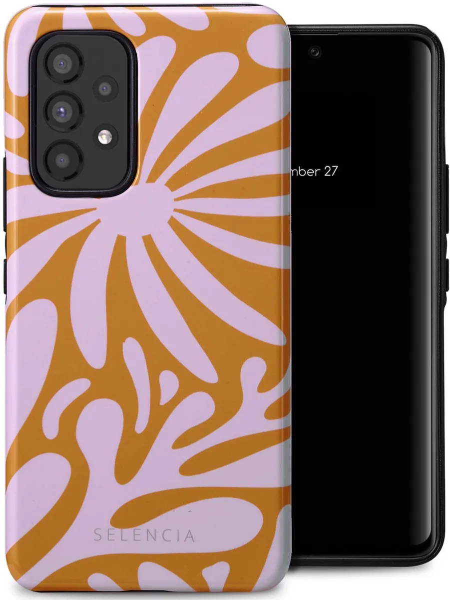Selencia Hoesje Samsung Galaxy A53 Modern Bloom Pink