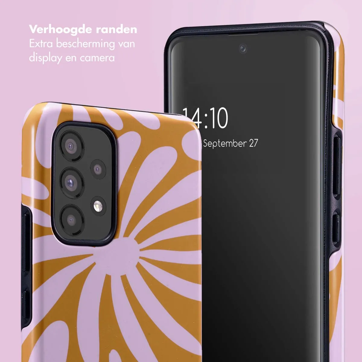Selencia Hoesje Samsung Galaxy A53 Modern Bloom Pink