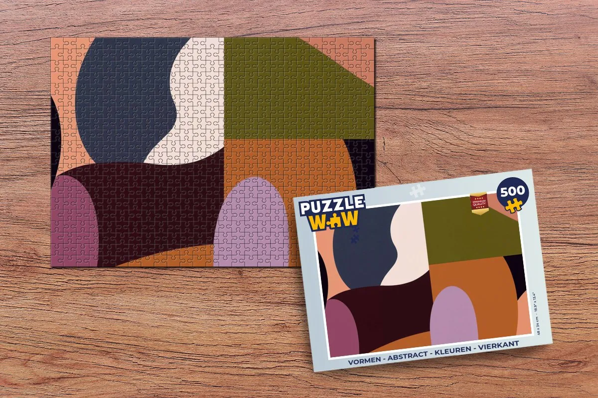 PuzzleWow Abstract Vormen Legpuzzel 500 Stuks