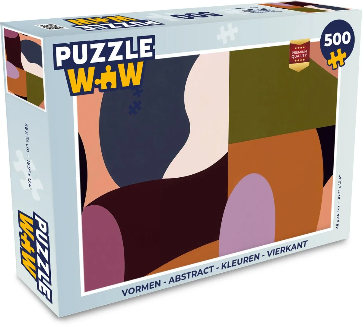 PuzzleWow Abstract Vormen Legpuzzel 500 Stuks